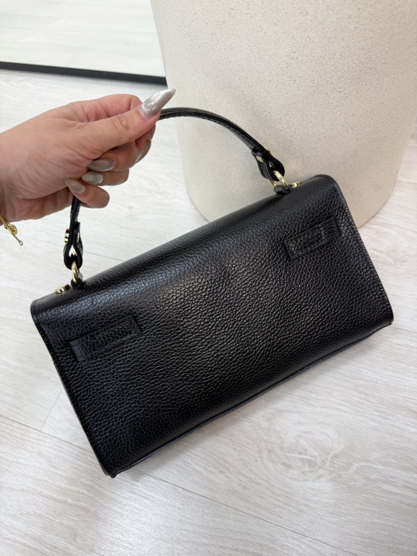 BOLSO KELLY LONG NEGRO (PIEL 100%)