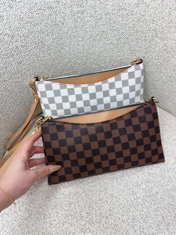 BOLSO MANO ESTAMPADO CUADROS