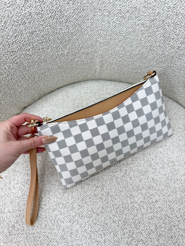 BOLSO MANO ESTAMPADO CUADROS