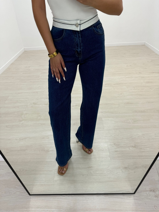 PANTALÓN WIDE LEG CALZÓN OSCURO