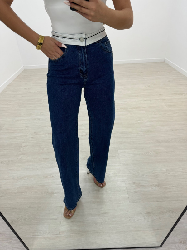 PANTALÓN WIDE LEG CALZÓN OSCURO