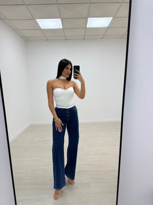 PANTALÓN WIDE LEG CALZÓN OSCURO