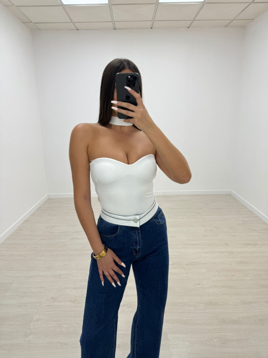 PANTALÓN WIDE LEG CALZÓN OSCURO