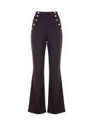 PANTALÓN BOTONES TIRO ALTO MARRÓN