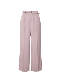 PANTALÓN SATINADO CON CINTURÓN - ROSA