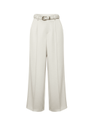 PANTALÓN SATINADO CON CINTURÓN - BEIGE