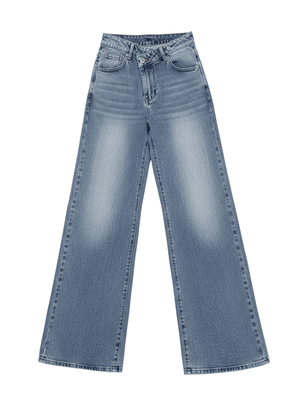 PANTALÓN VAQUERO ASIMÉTRICO - 1581