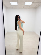 PANTALÓN SATINADO CON CINTURÓN - BEIGE