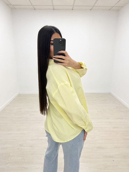 CAMISA OVER PASTEL - AMARILLO