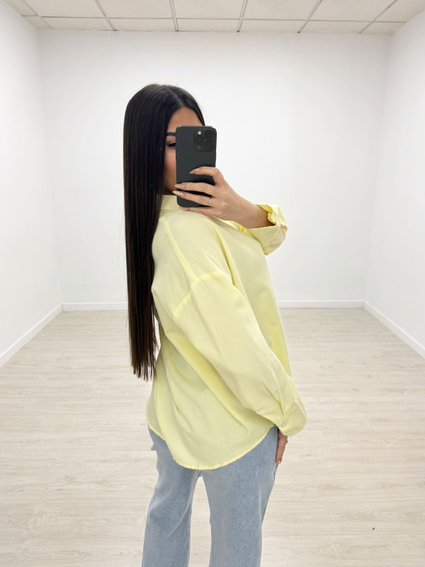 CAMISA OVER PASTEL - AMARILLO
