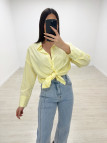 CAMISA OVER PASTEL - AMARILLO