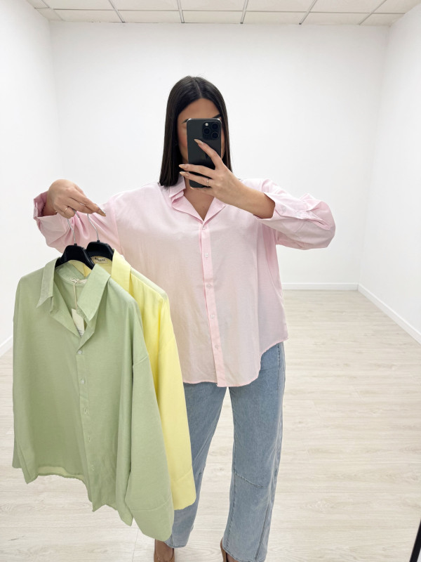 copy of CAMISA OVER PASTEL - AMARILLO