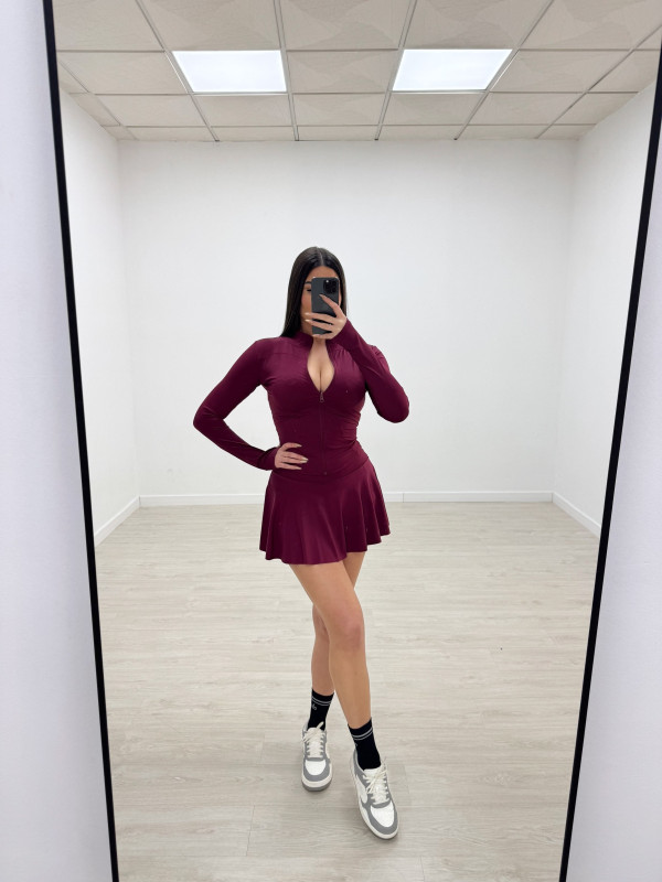 CONJUNTO FALDA LULÚ - VINO