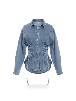 CHAQUETA-CAMISA DENIM CUERDAS