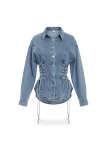 CHAQUETA-CAMISA DENIM CUERDAS