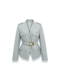 BLAZER PREMIUM CINTURÓN - GRIS