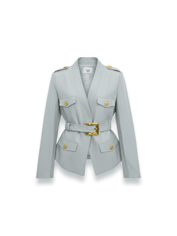 BLAZER PREMIUM CINTURÓN - GRIS