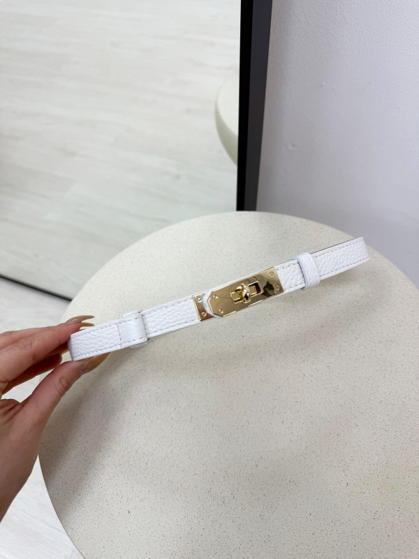 CINTURÓN HERMS (PIEL 100%) - BLANCO