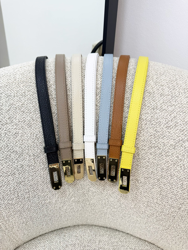 CINTURÓN HERMS (PIEL 100%) - AMARILLO