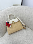 BOLSO KELLY RAFIA - CREMA