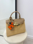 BOLSO KELLY RAFIA - TOUPE