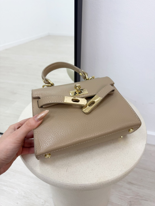 BOLSO MINI KELLY (PIEL 100%) - TOUPE