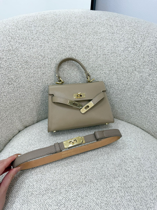 BOLSO MINI KELLY (PIEL 100%) - TOUPE