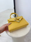 BOLSO MINI KELLY (PIEL 100%) - AMARILLO