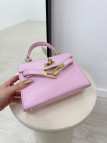 BOLSO MINI KELLY (PIEL 100%) - ROSA