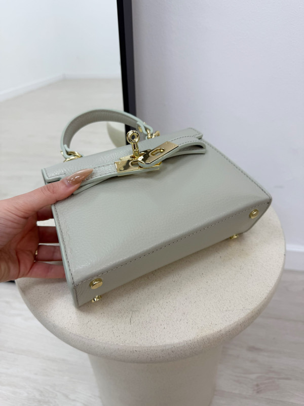 BOLSO MINI KELLY (PIEL 100%) - VERDE