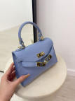 BOLSO MINI KELLY (PIEL 100%) - AZUL