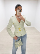 BLAZER PREMIUM CINTURÓN - BEIGE