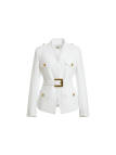 BLAZER PREMIUM CINTURÓN - BLANCA