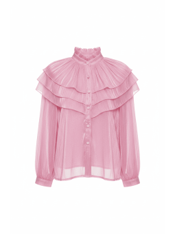 CAMISA SATINADA PREMIUM - ROSA