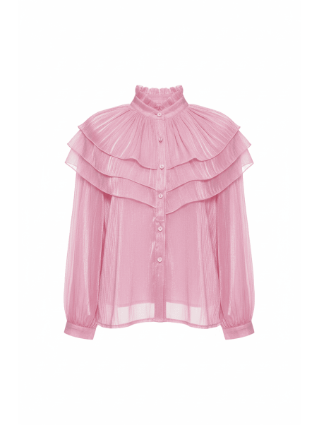 CAMISA SATINADA PREMIUM - ROSA