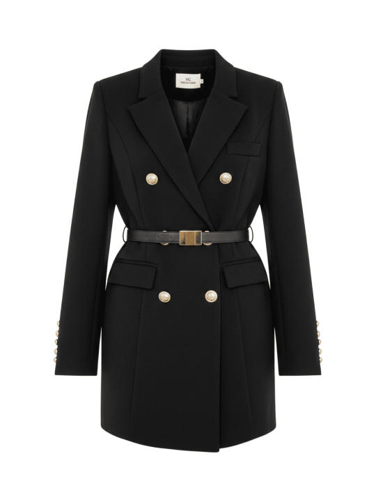 BLAZER VESTIDO PREMIUM - NEGRA