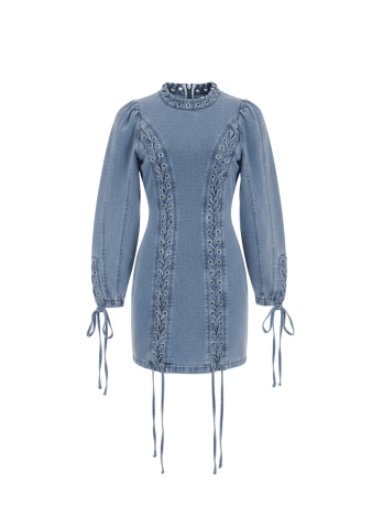 VESTIDO CUERDAS PREMIUM - DENIM