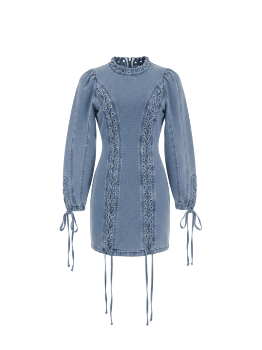 VESTIDO CUERDAS PREMIUM - DENIM