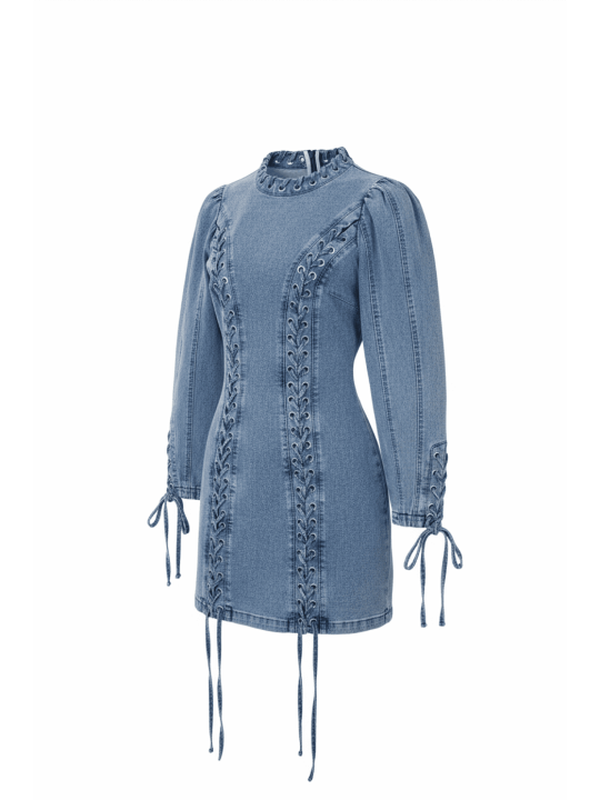 VESTIDO CUERDAS PREMIUM - DENIM