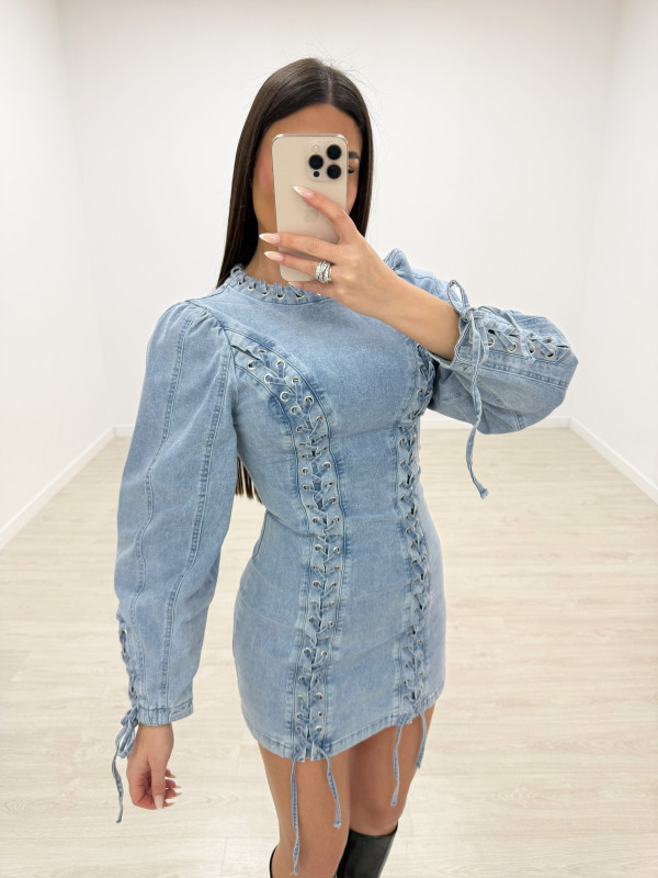 VESTIDO CUERDAS PREMIUM - DENIM