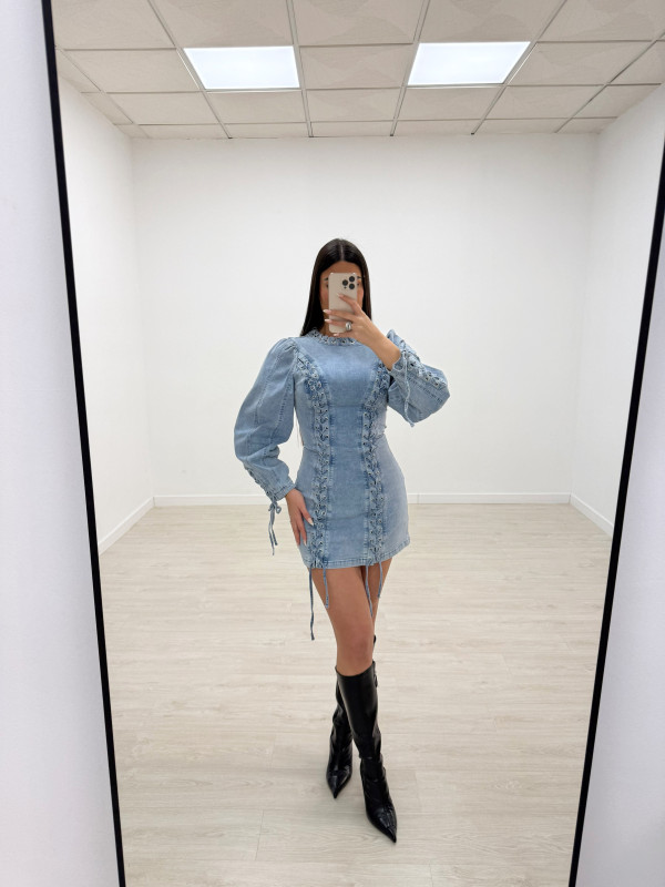 VESTIDO CUERDAS PREMIUM - DENIM