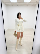 MONO BLAZER DETALLE - BLANCO ROTO