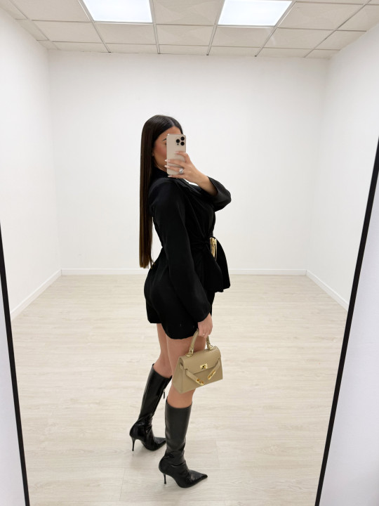 MONO BLAZER DETALLE - NEGRO