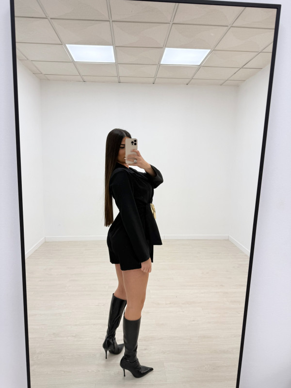 MONO BLAZER DETALLE - NEGRO