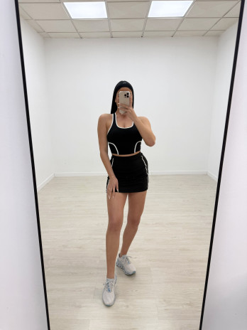 CONJUNTO YOGA 59181 - NEGRO