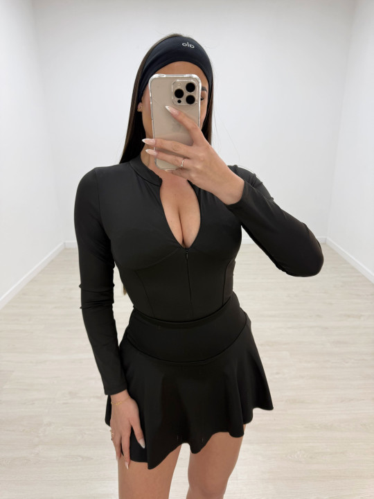 BODY YOGA CREMALLERA - NEGRO