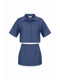 CONJUNTO DENIM TACHAS