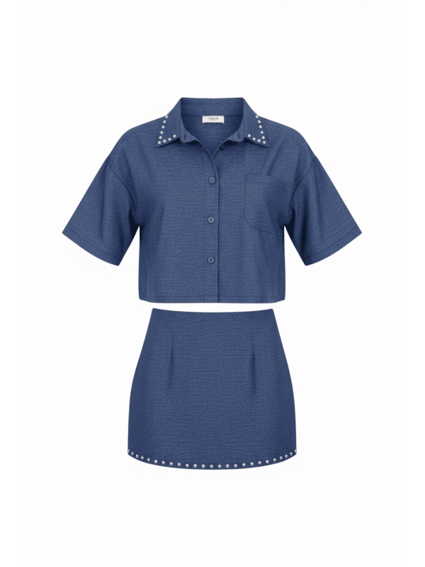 CONJUNTO DENIM TACHAS