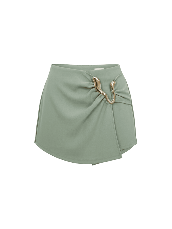 FALDA PANTALÓN DETALLE - VERDE