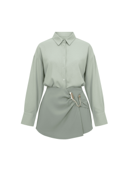 FALDA PANTALÓN DETALLE - VERDE